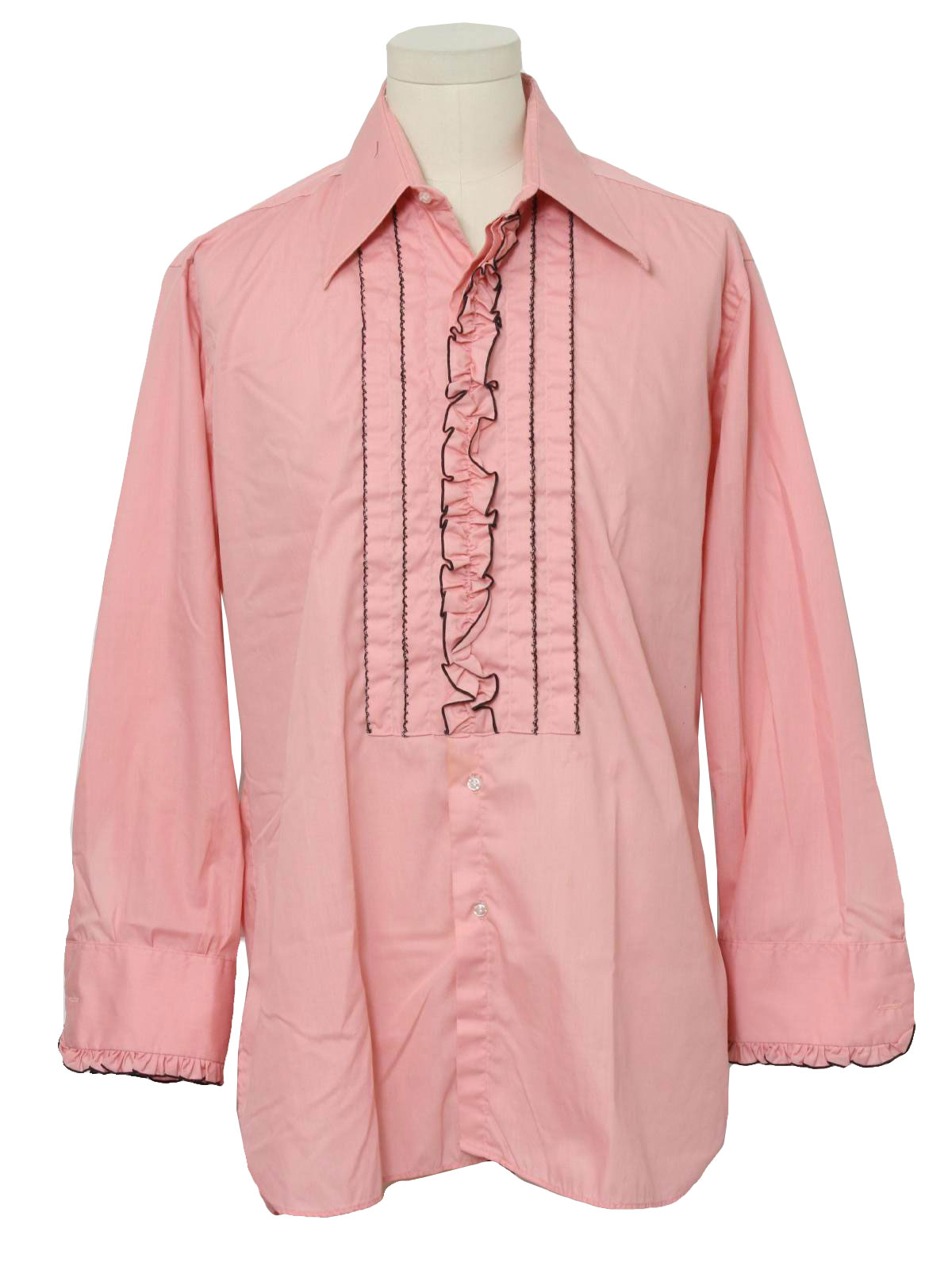 Retro 1970's Shirt (After Six) : 70s -After Six- Mens dusty rose cotton ...