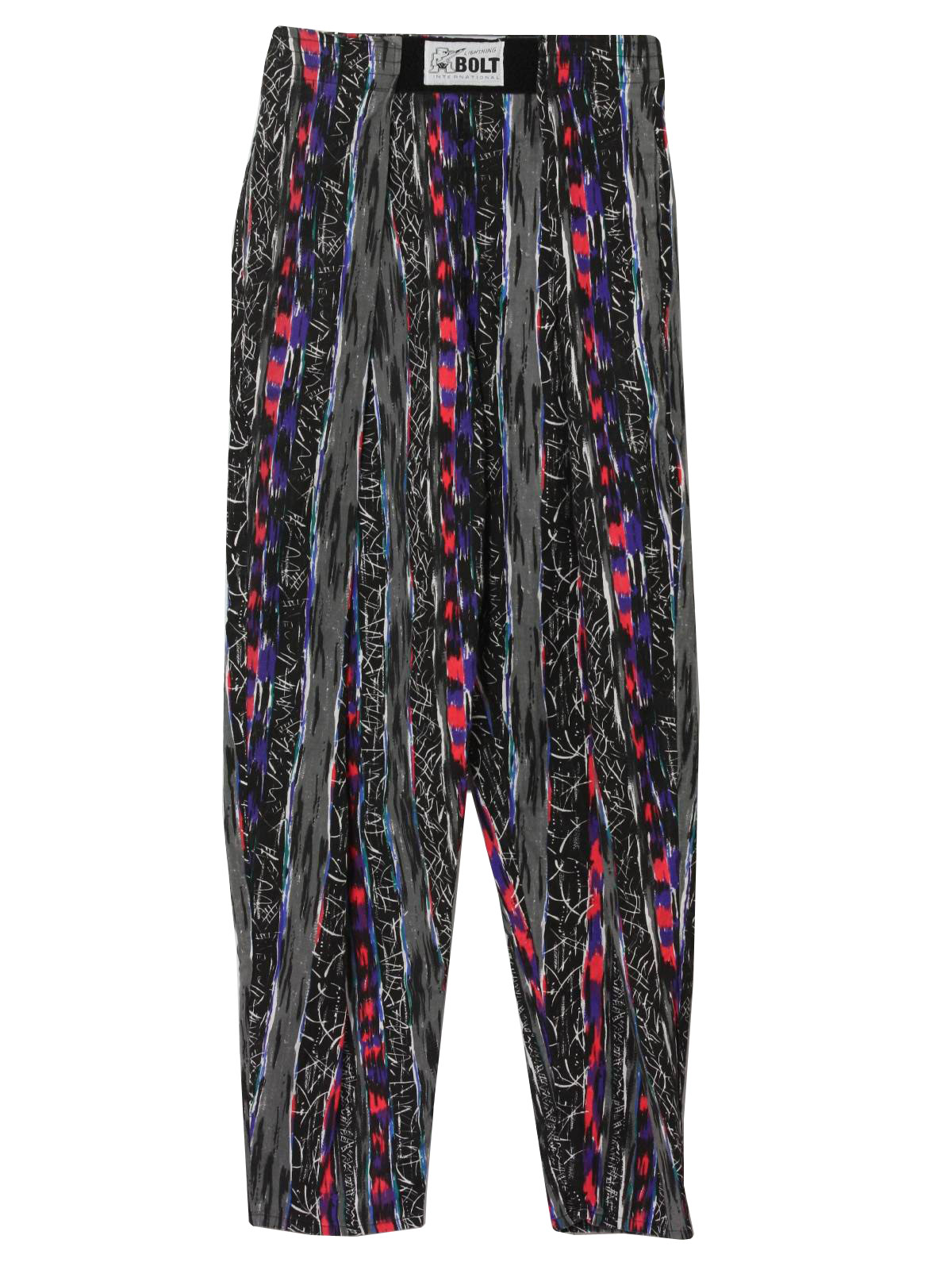 purple lighting pants