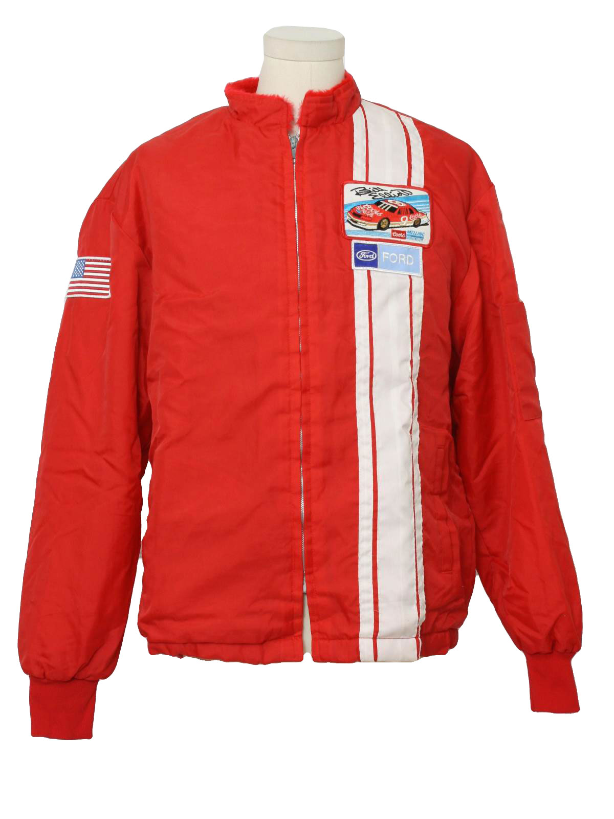 Vintage 1980's Jacket: 80s -Great Lakes Sportswear- Mens red and white ...