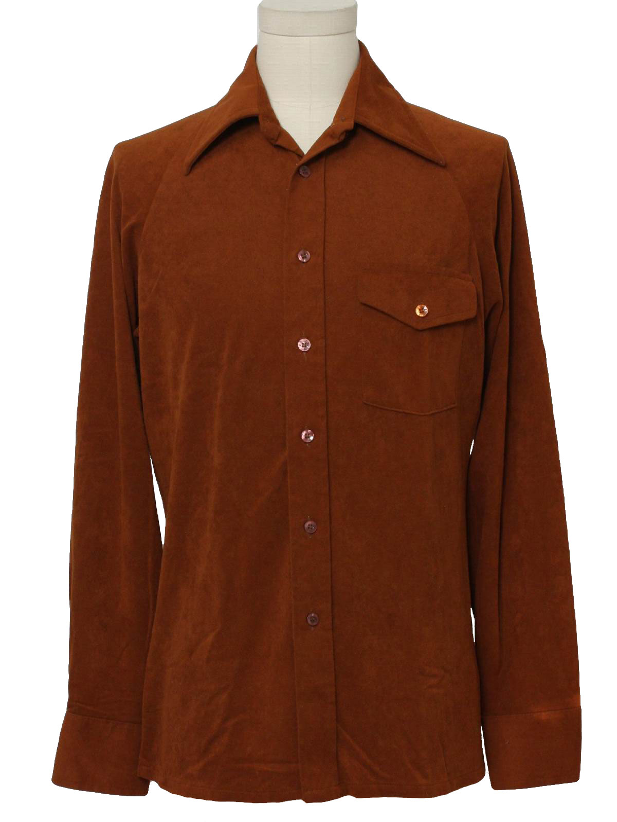 Vintage Challenger Seventies Velour Shirt: 70s -Challenger- Mens saddle ...