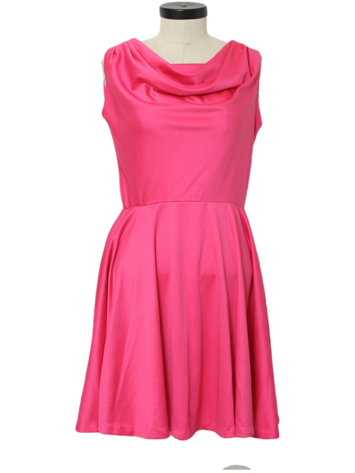 70s Cocktail Dress (Melinda): 70s -Melinda- Womens hot pink background ...