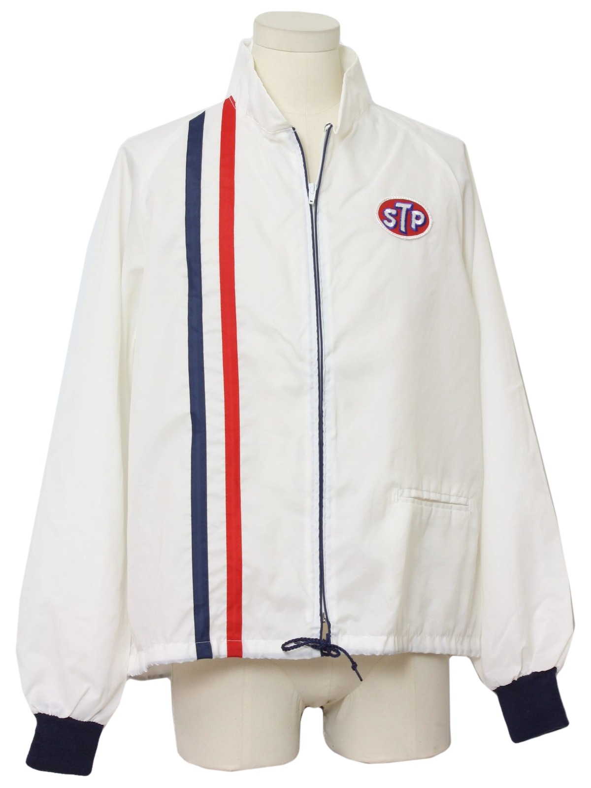 80s Vintage Turfer Jacket 80s Turfer Mens white red and blue