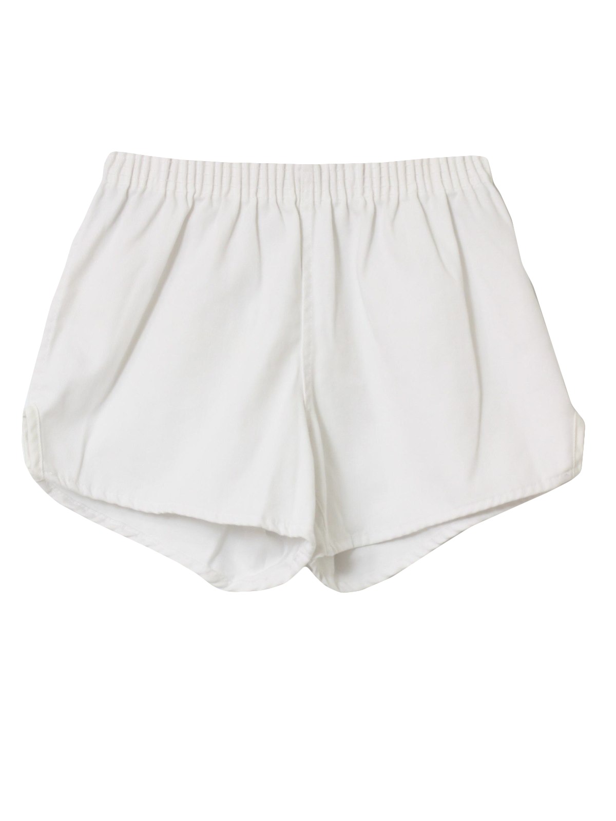 Vintage 80s Shorts: 80s -Soffe- Mens white background polyester and ...