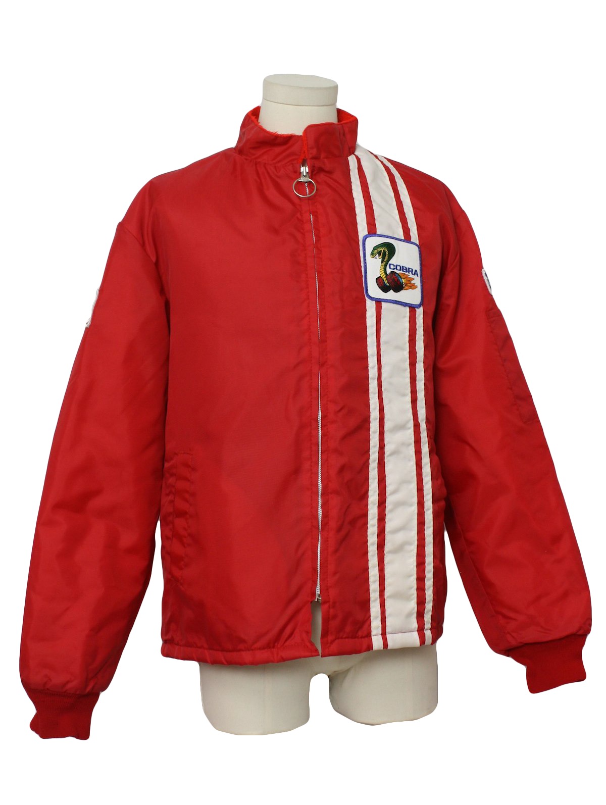 Ford racing jacket with cobra logo on it #5