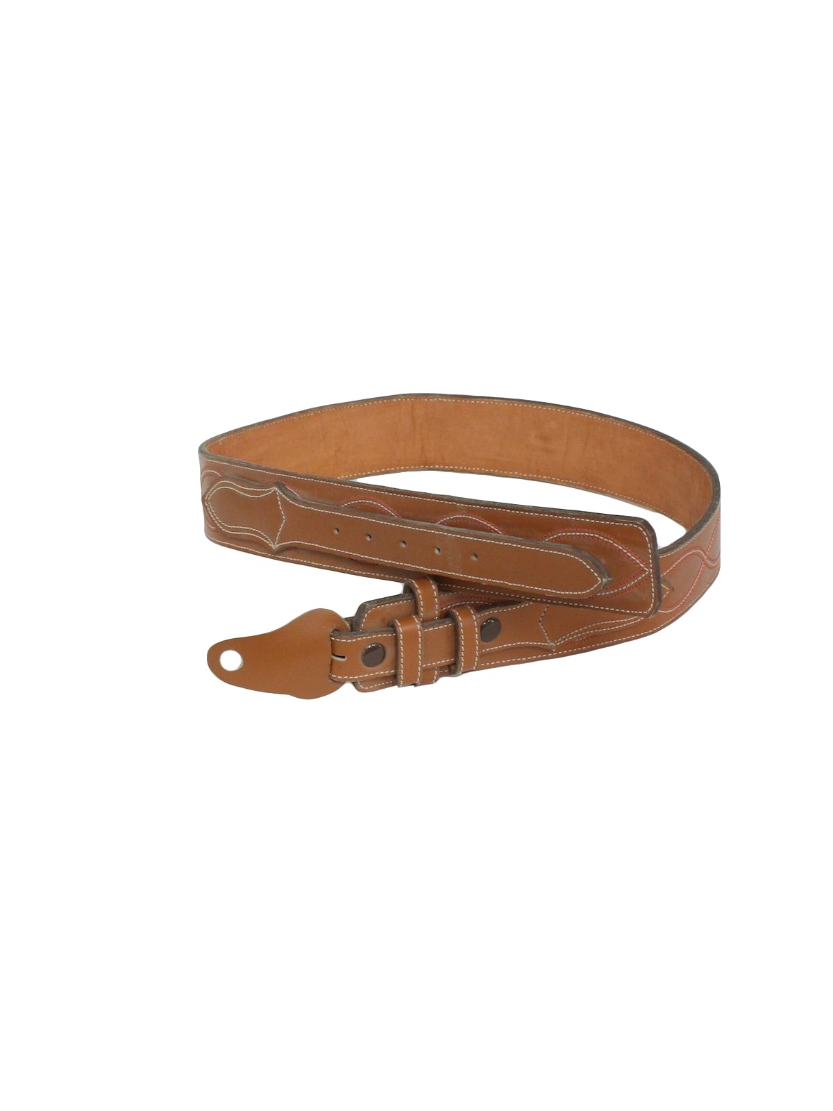Retro 1970's Belt (Vogt) : 70s -Vogt- Mens tan background leather ...