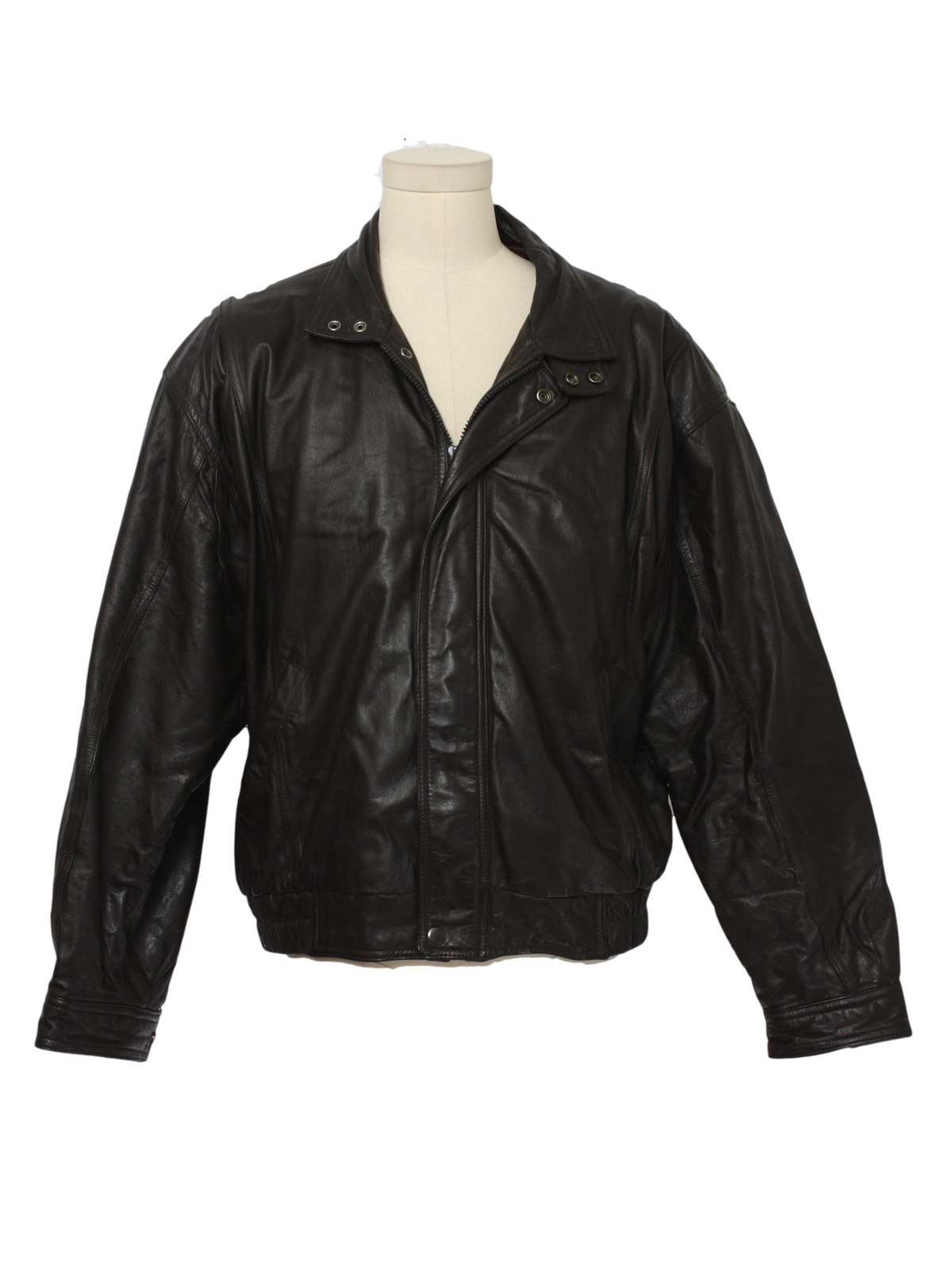 Vintage Expressions International 1980s Leather Jacket: 80s ...