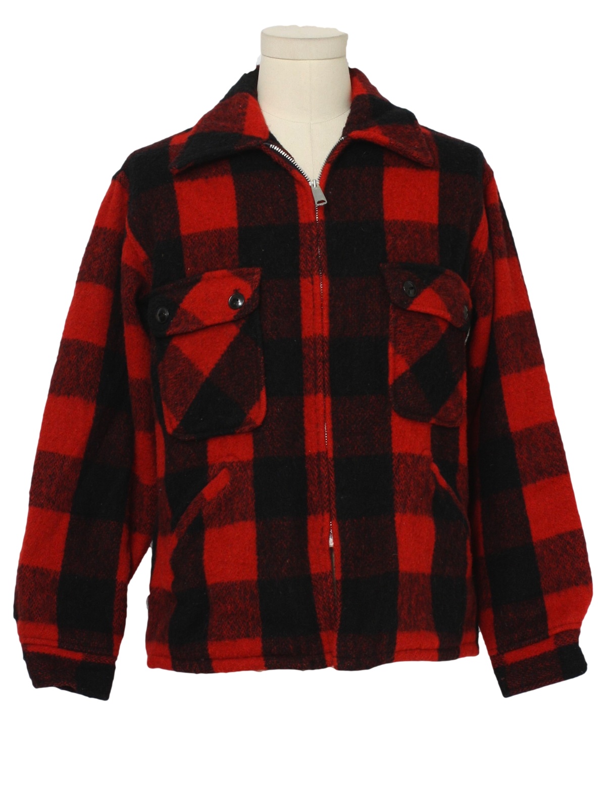 No Label Fifties Vintage Jacket: 50s -No Label- Mens red background ...