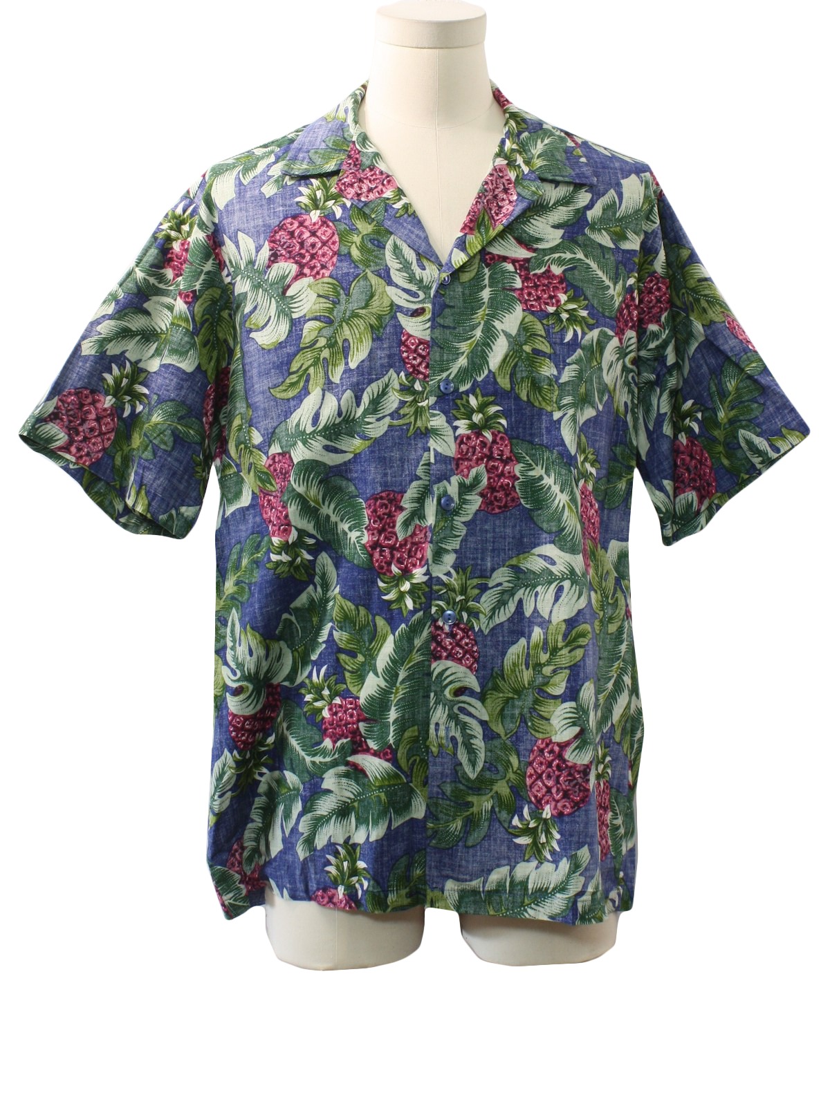 Retro Eighties Hawaiian Shirt: 80s -Hilo Hattie Made in Hawaii- Mens ...
