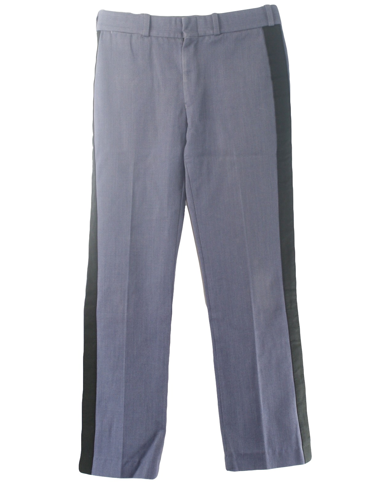 1980s Missing Label Pants: 80s -Missing Label- Mens grey blue solid ...