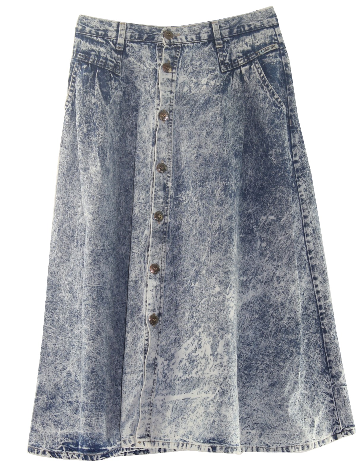 1980s denim skirt