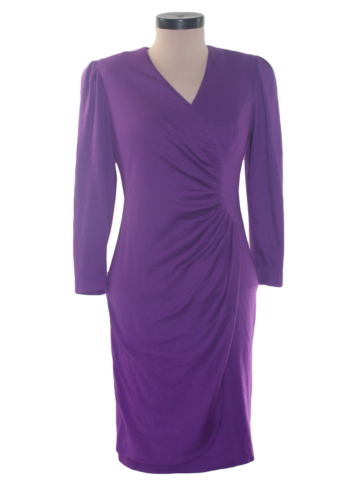 1980s Possibilities Disco Dress: 80s -Possibilities- Womens purple ...