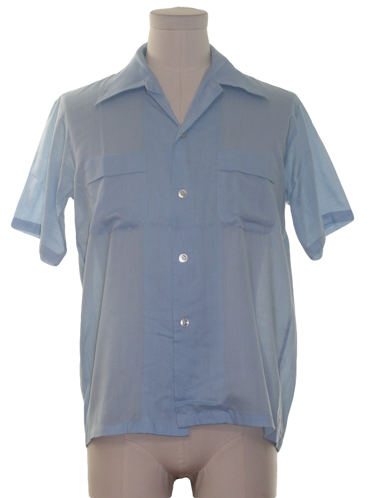 Retro 1980's Shirt (Par Elegance) : 80s -Par Elegance- Mens light blue ...