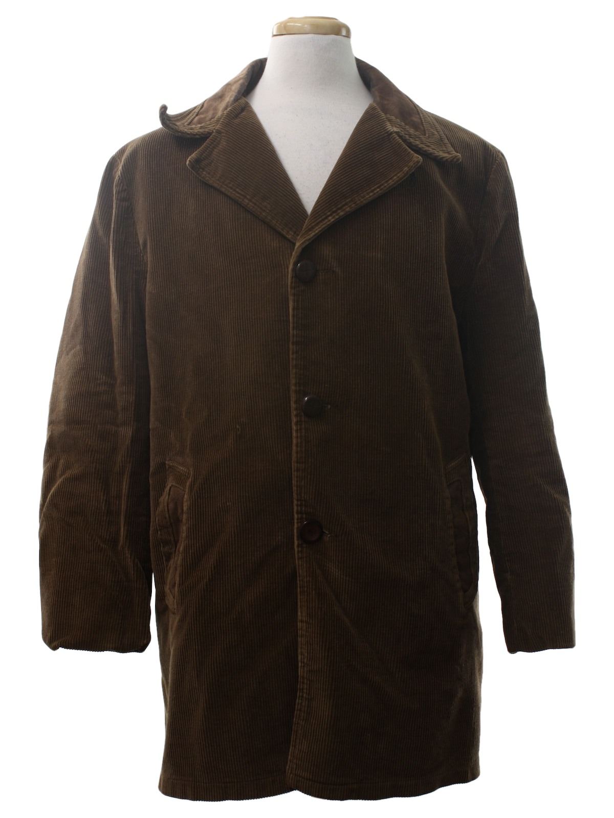 70s Vintage Towncraft Jacket: 70s -Towncraft- Mens brown cotton blend ...
