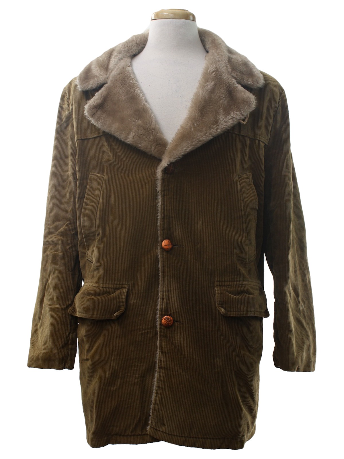 Barry Dolan 1970s Vintage Jacket: 70s -Barry Dolan- Mens brown cotton ...