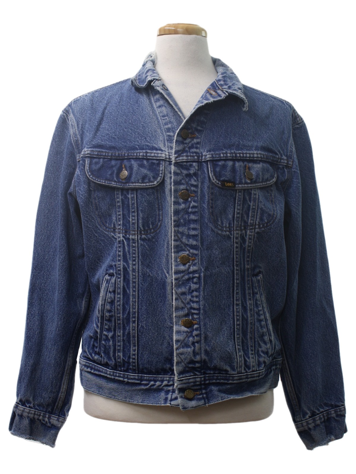Vintage 1970's Jacket: Late 70s -Lee Patd 153438- Mens blue background ...