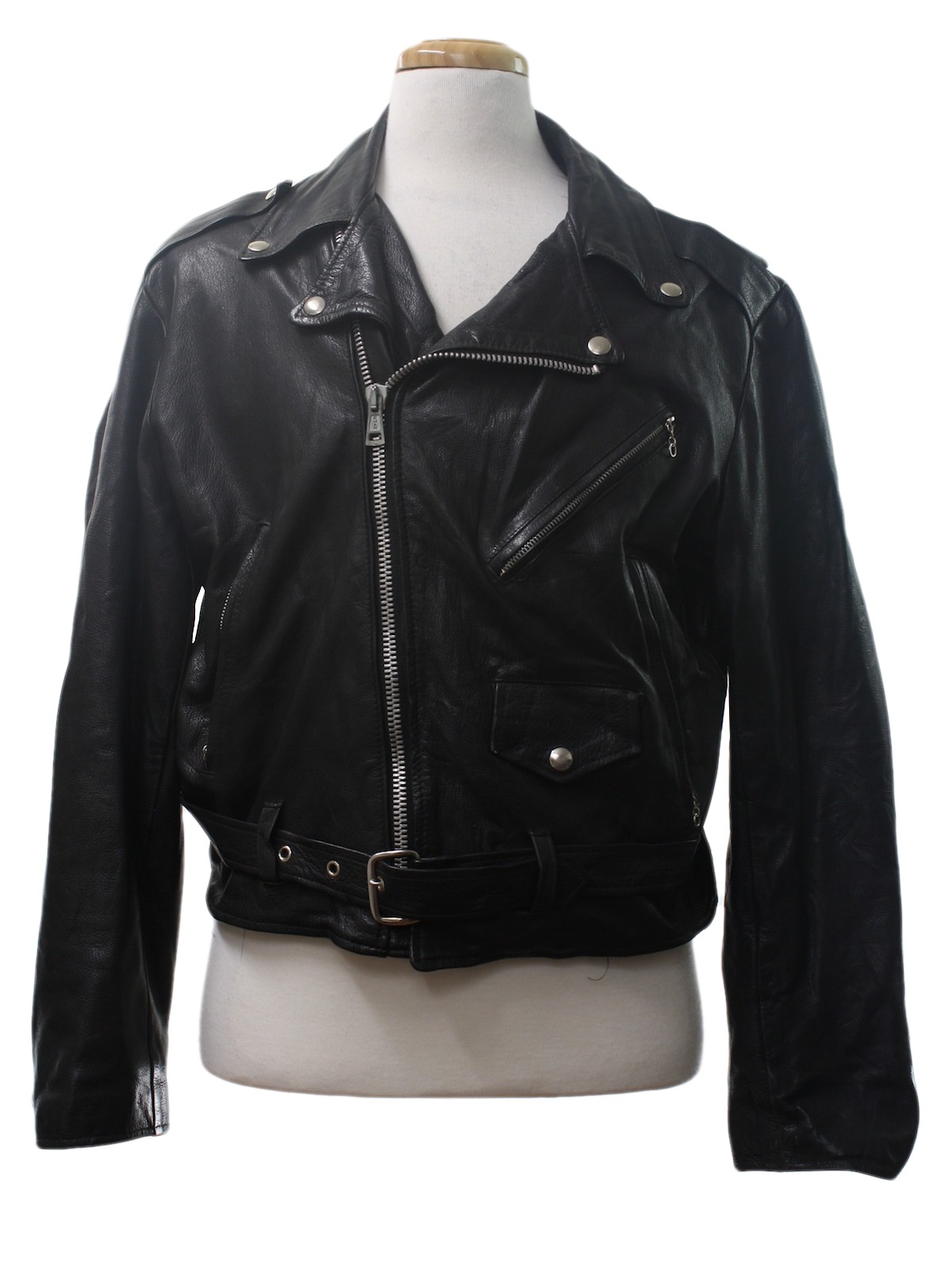 1970's Leather Jacket: Early 70s -Excelled it sells because it excels ...