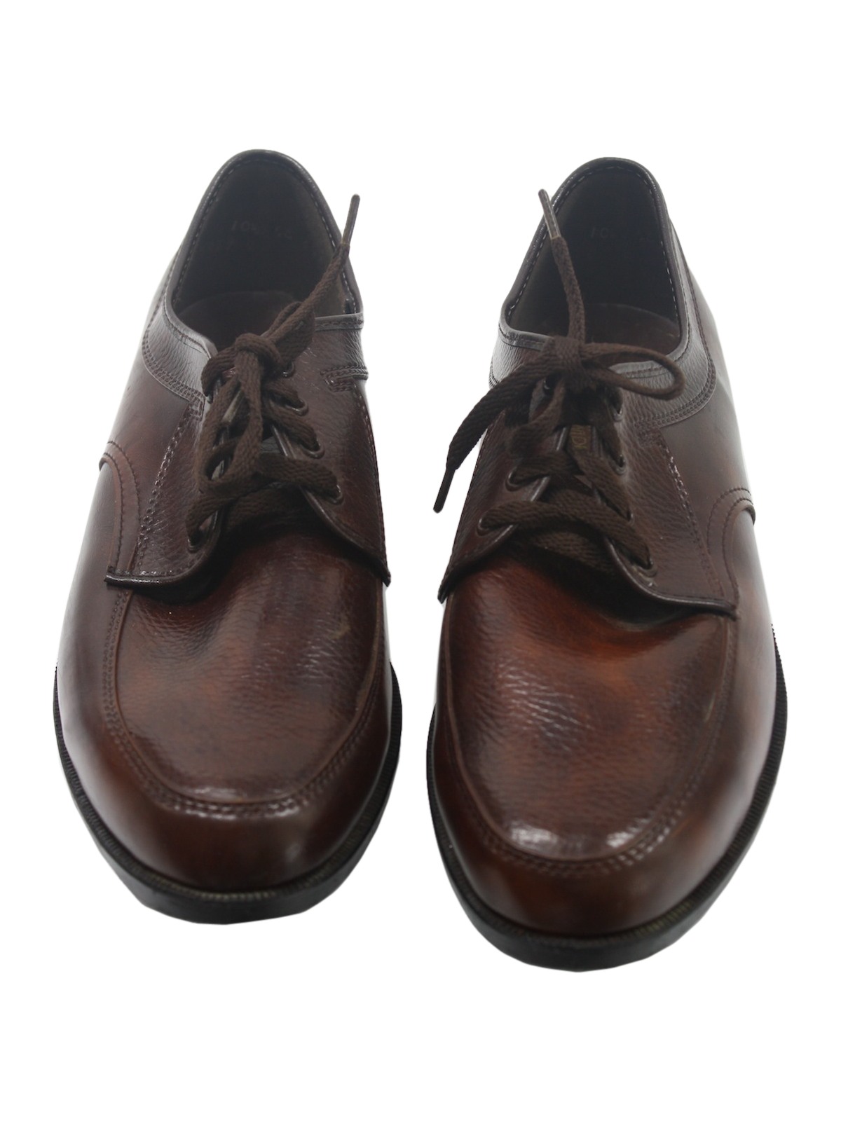 Vintage Chancellor 1960s Shoes: 60s -Chancellor- Mens dark brown pebble ...