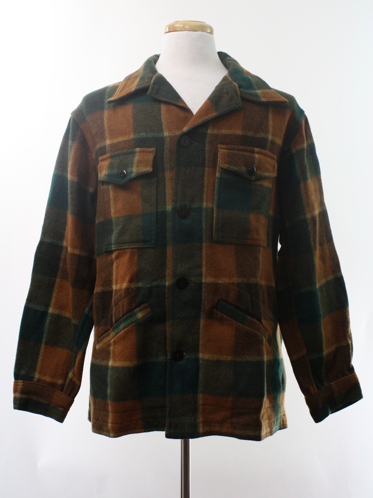 70's Vintage Jacket: 70s -Pendleton- Mens shades of tan, brown and ...