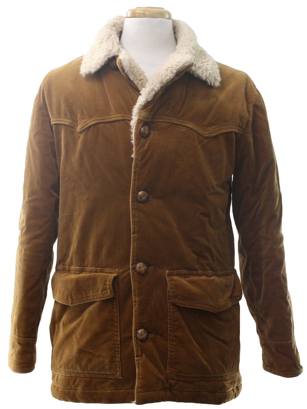 Weathercaster 70's Vintage Jacket: 70s -Weathercaster- Mens golden ...