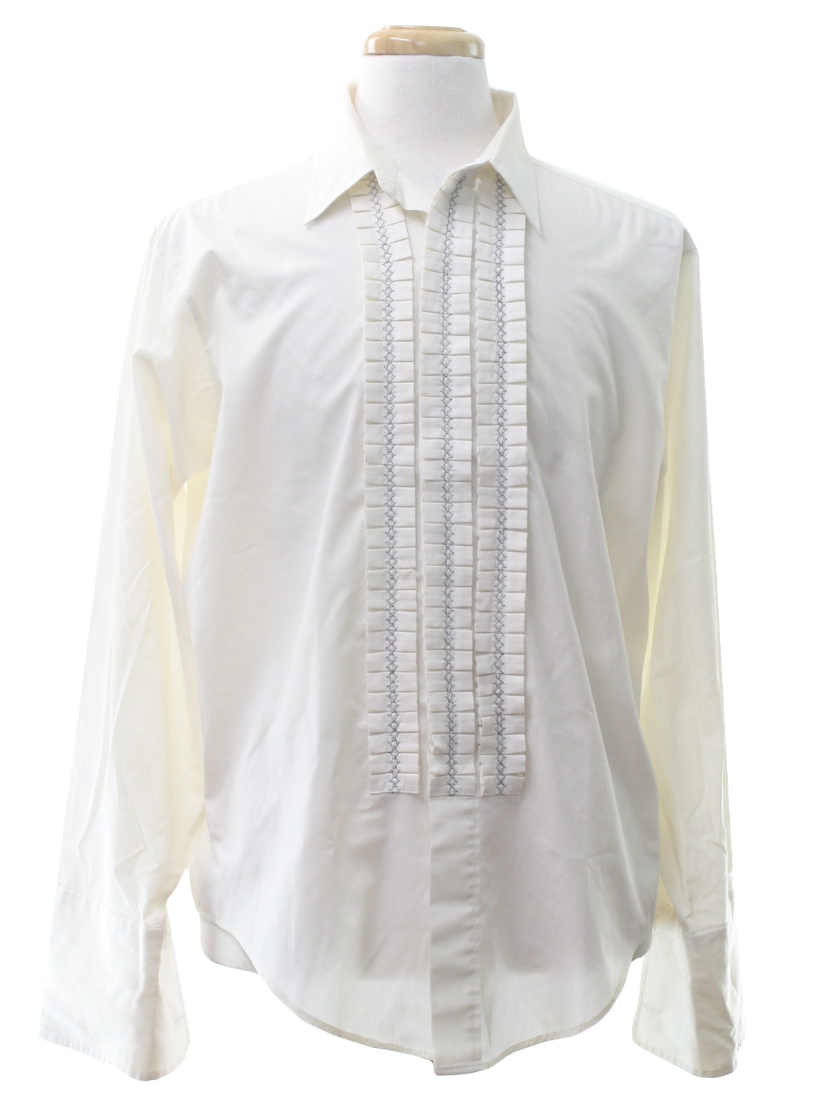 Retro Eighties Shirt: 80s -Manhattan- Mens cream cotton and polyester ...