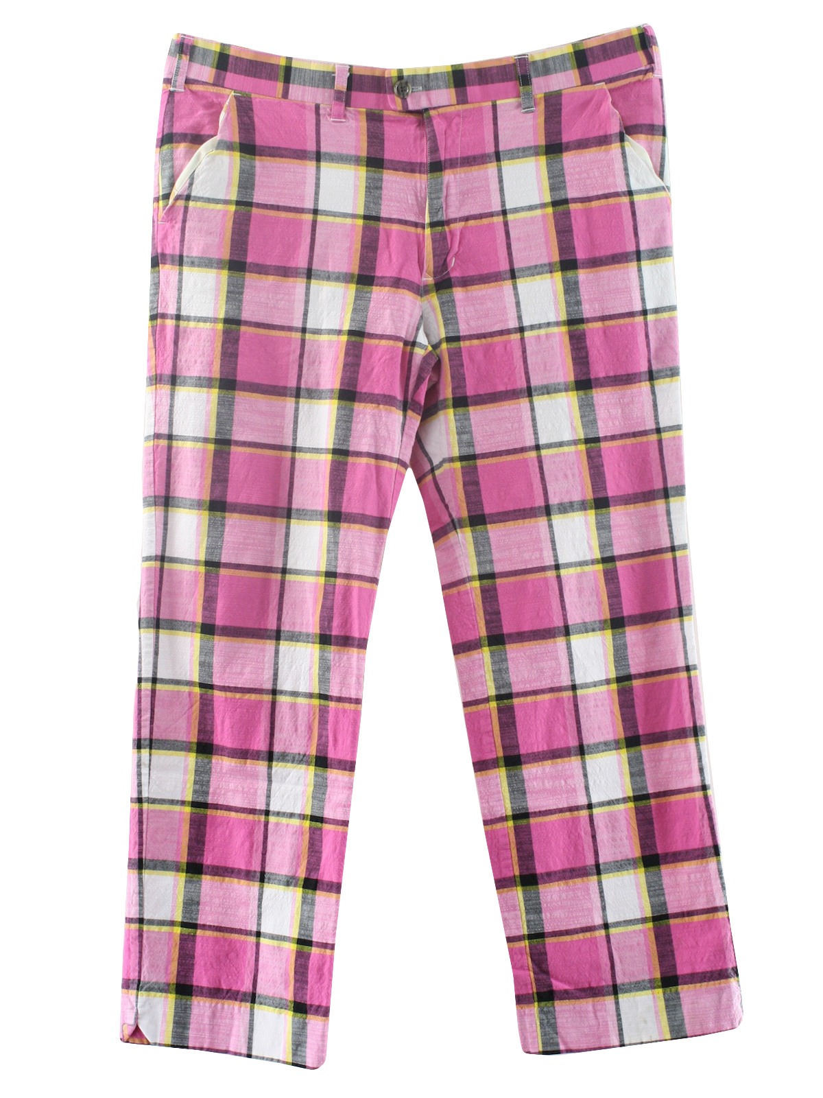 Par 5' Mens Plaid Golf Knickers & Cap