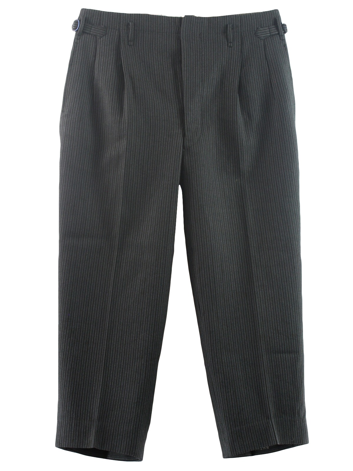 40's Vintage Pants: 40s -For Gentlemen- Mens black, grey and off white ...