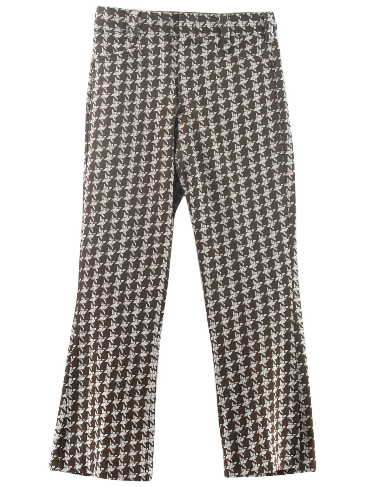70's Cavalier Flared Pants / Flares: 70s -Cavalier- Mens brown, tan and ...