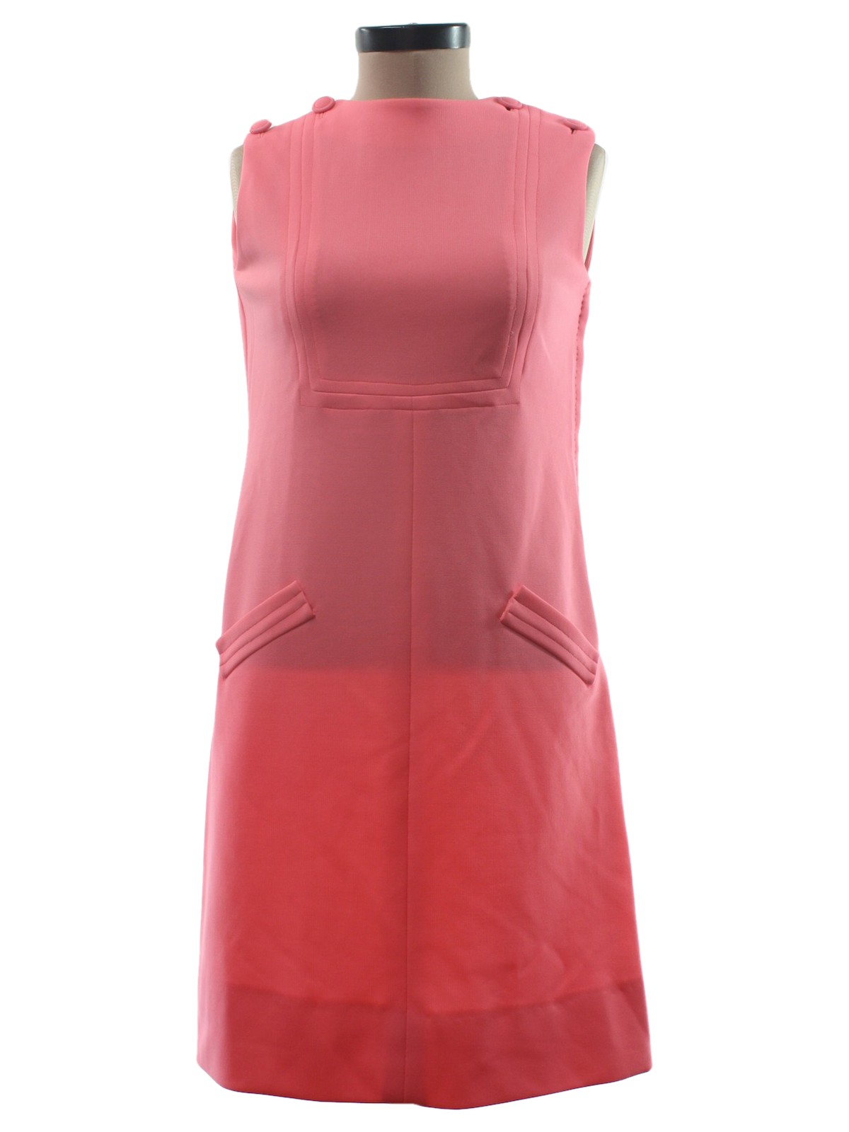 1960's Vintage home sewn Dress: 60s -home sewn- Womens petal pink ...
