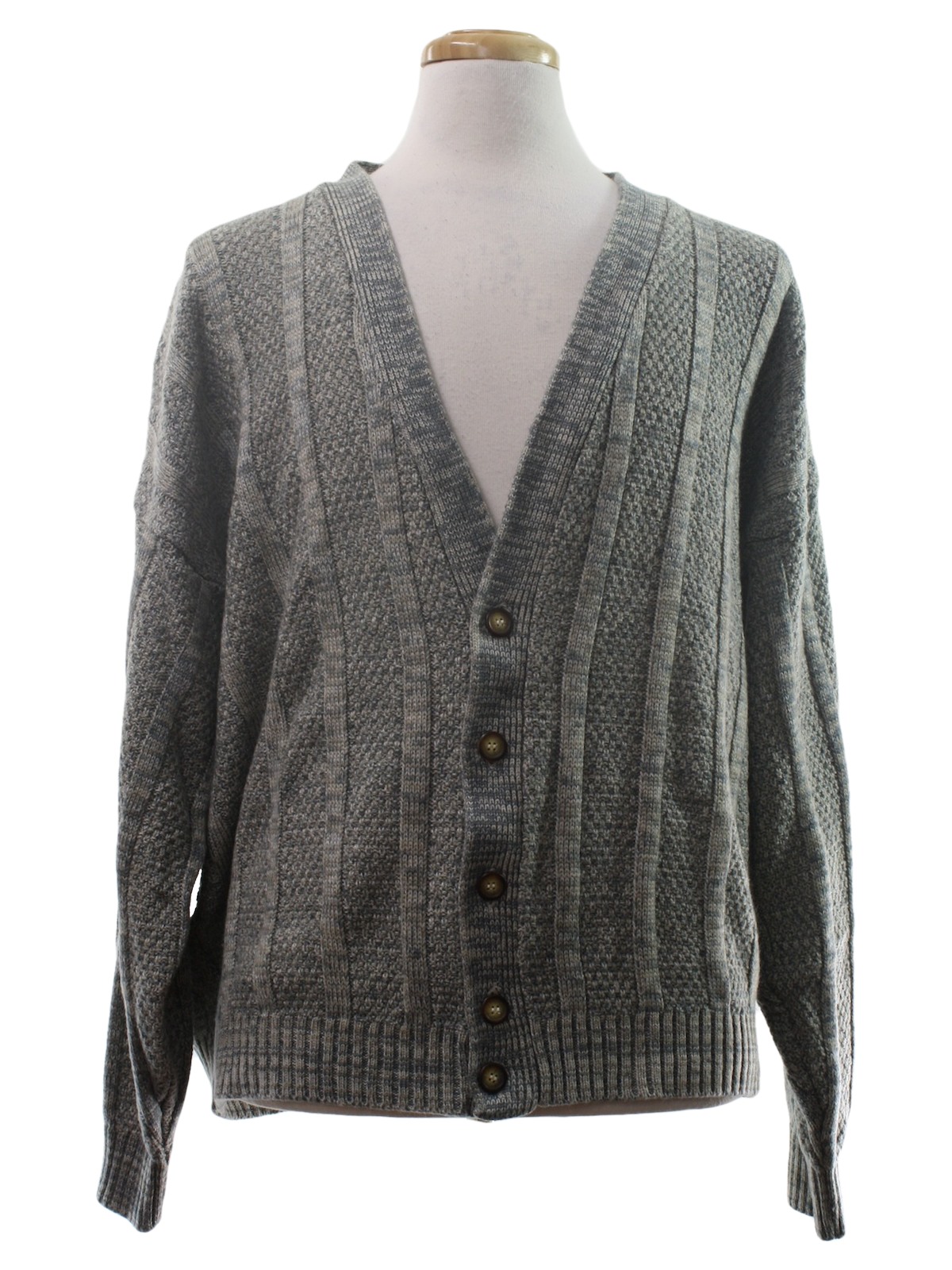 Retro 1980's Caridgan Sweater (Unreadable Label) : 80s -Unreadable ...
