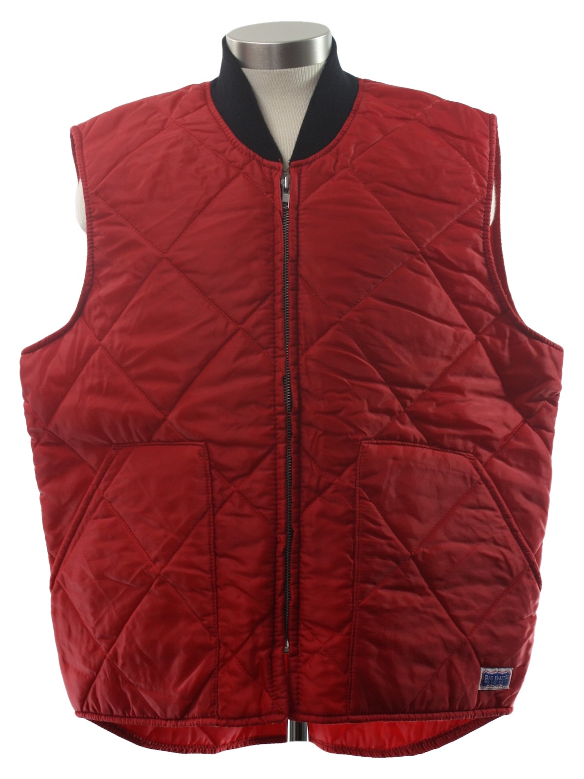 1980s Vintage Jacket: 80s -Big Smith- Mens red background nylon ...