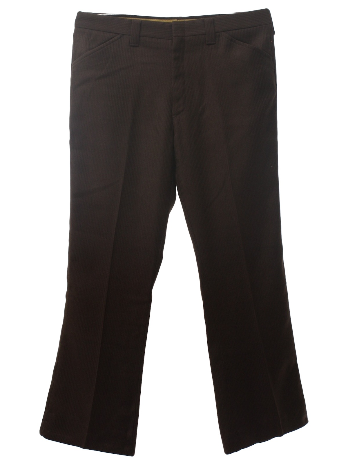 Farah 70's Vintage Flared Pants / Flares: 70s -Farah- Mens brown solid ...