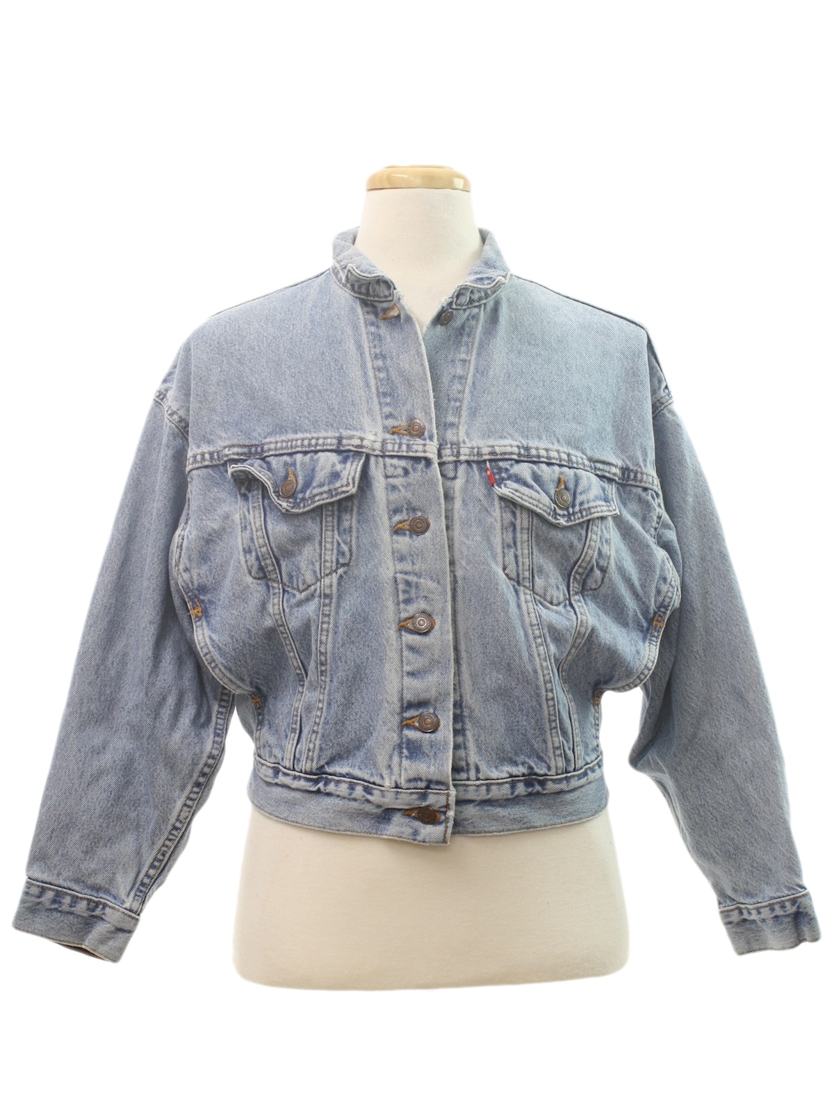 Vintage 1980's Jacket: 80s -Levis- Womens medium blue background cotton ...