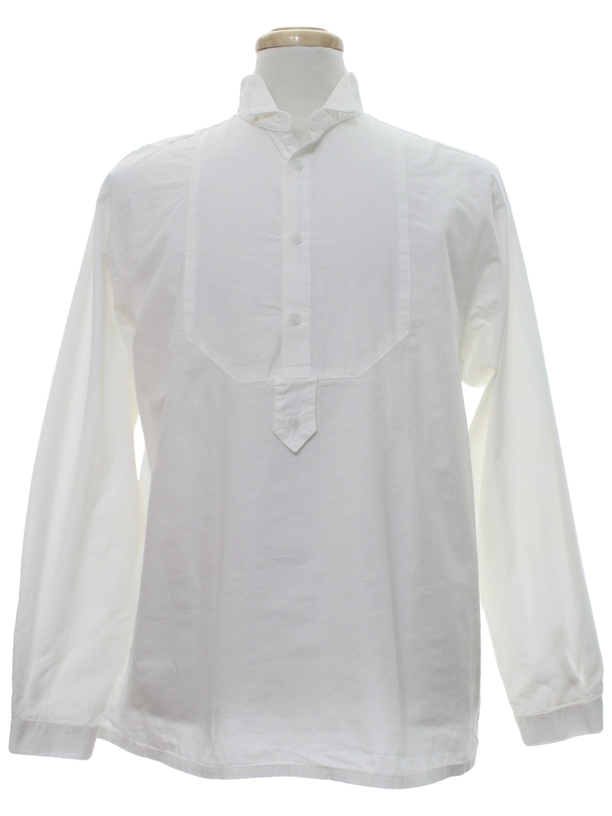 Western Shirt: Pre 1920s Style -Wah Maker- Mens white background cotton ...