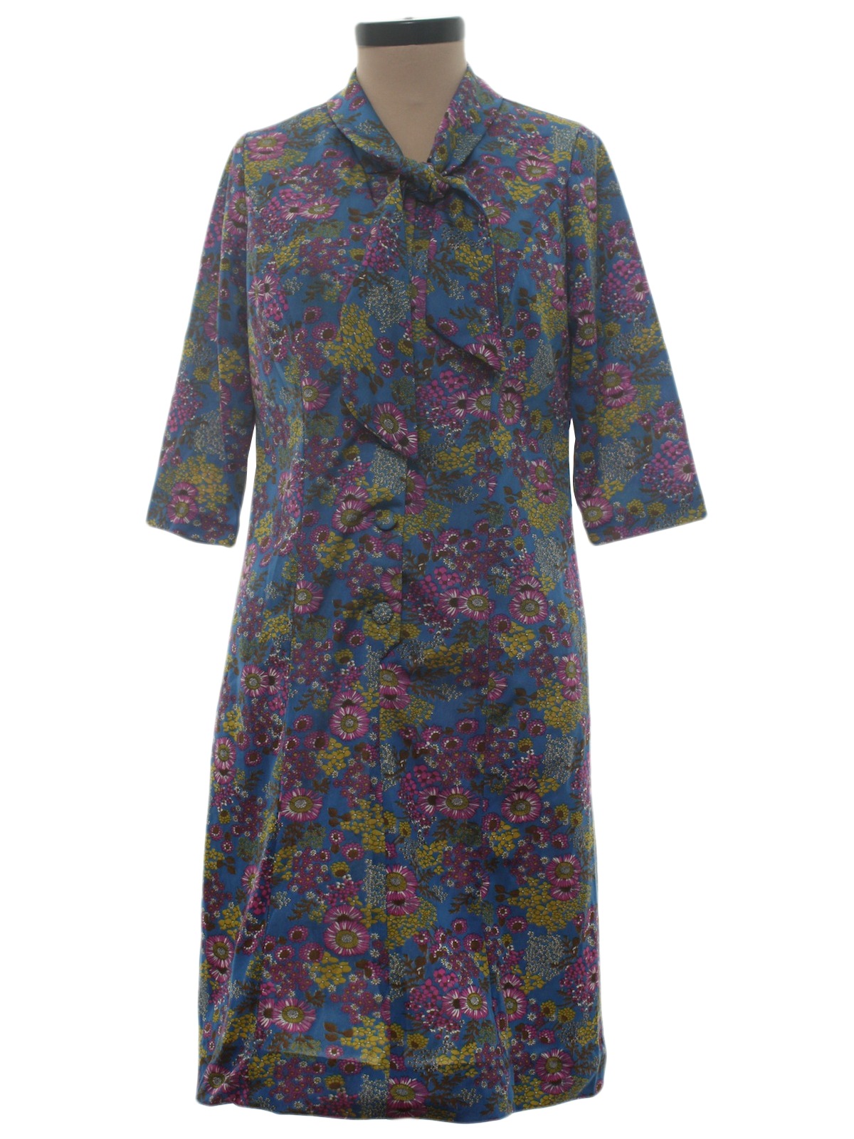 60's Caldwell Casuals Dress: 60s -Caldwell Casuals- Womens turquoise ...