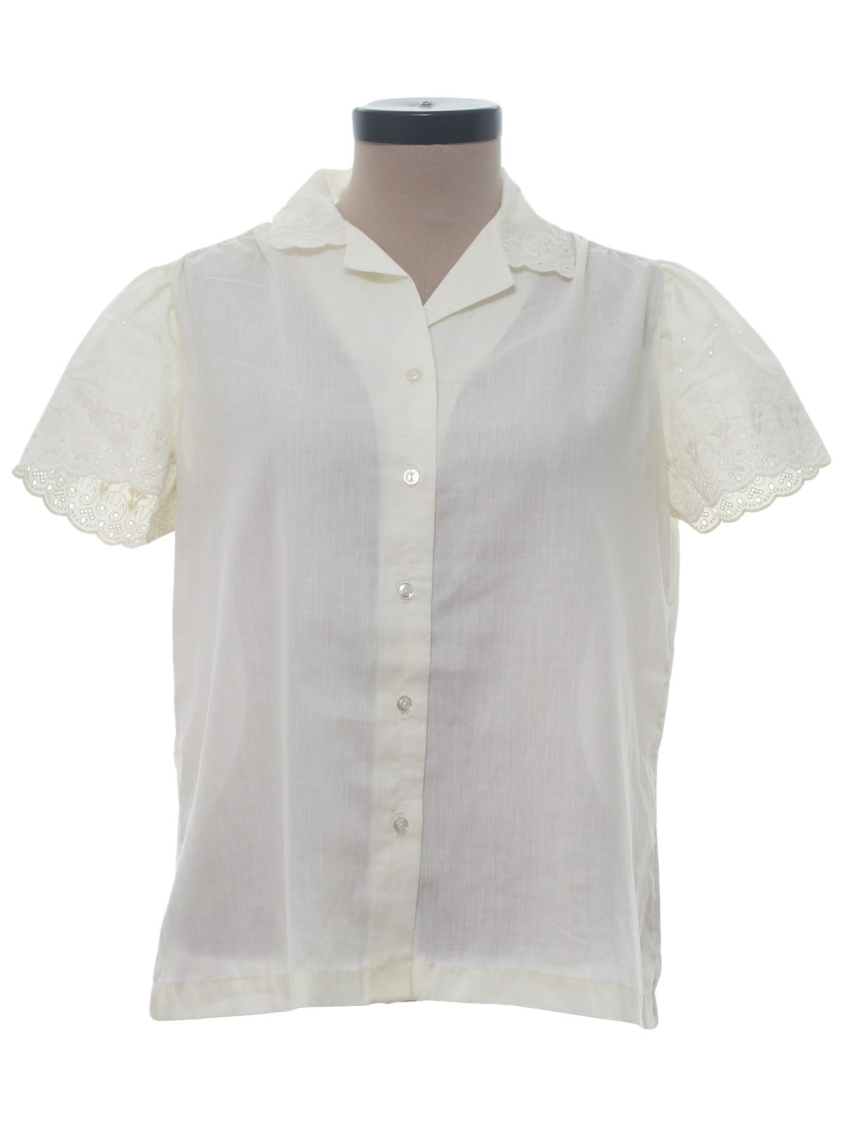 Vintage New Fashion 60's Shirt: 60s -New Fashion- Womens cream ...