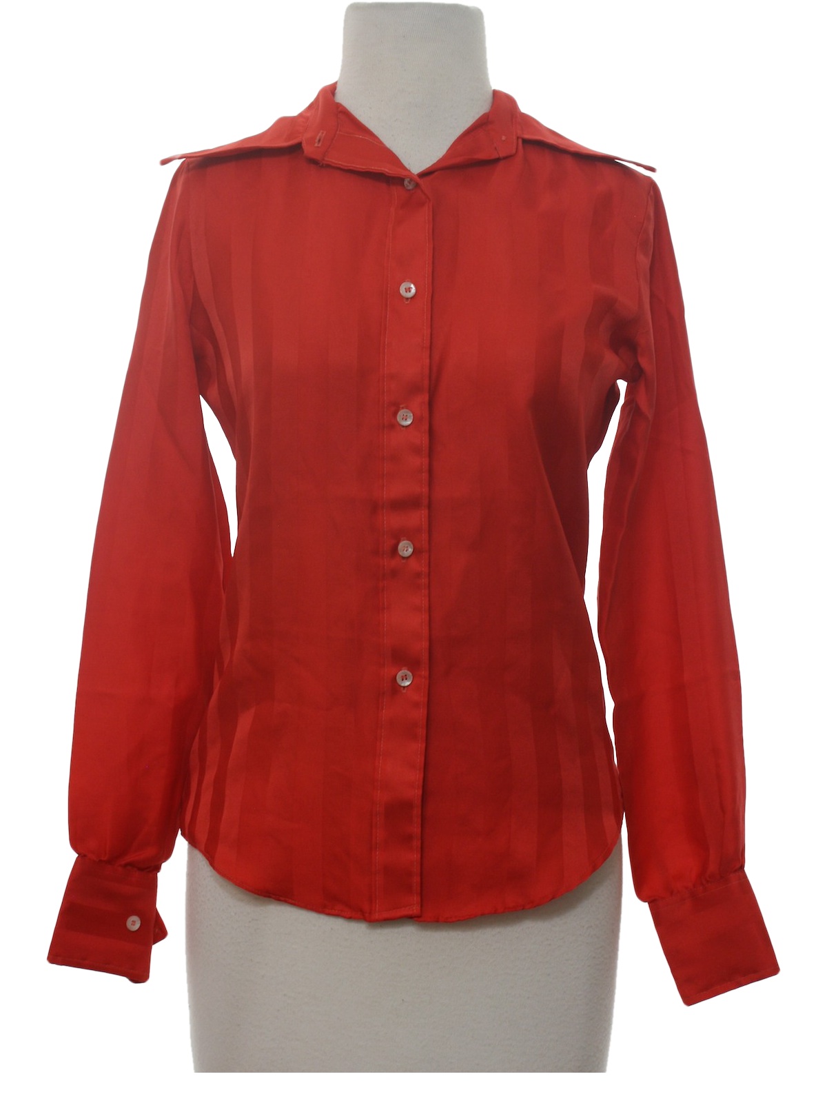 Retro 1970's Disco Shirt (Pucci) : 70s -Pucci- Womens red background 
