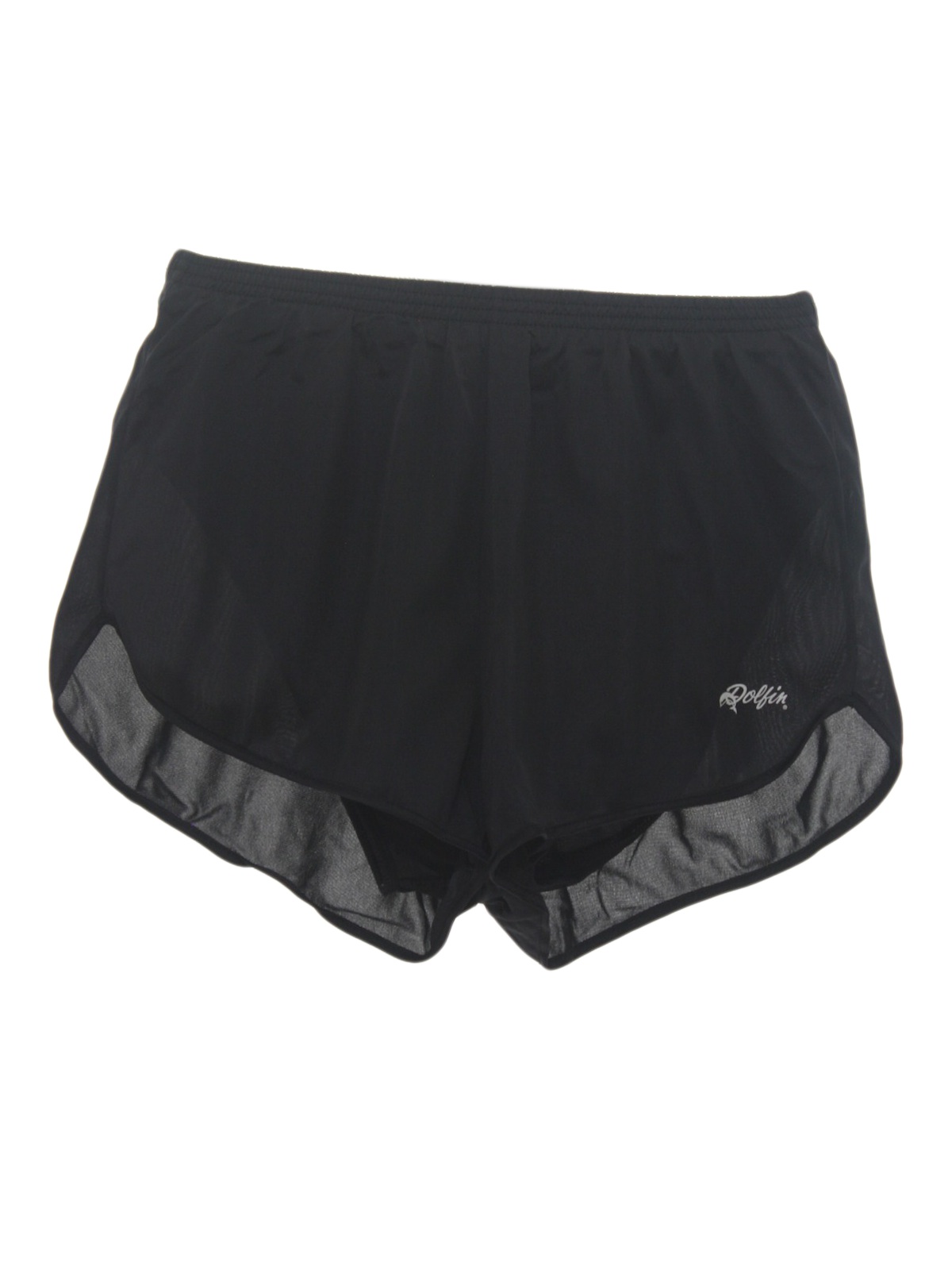 Vintage Dolfin 90's Shorts: 90s -Dolfin- Mens black on black, nylon ...