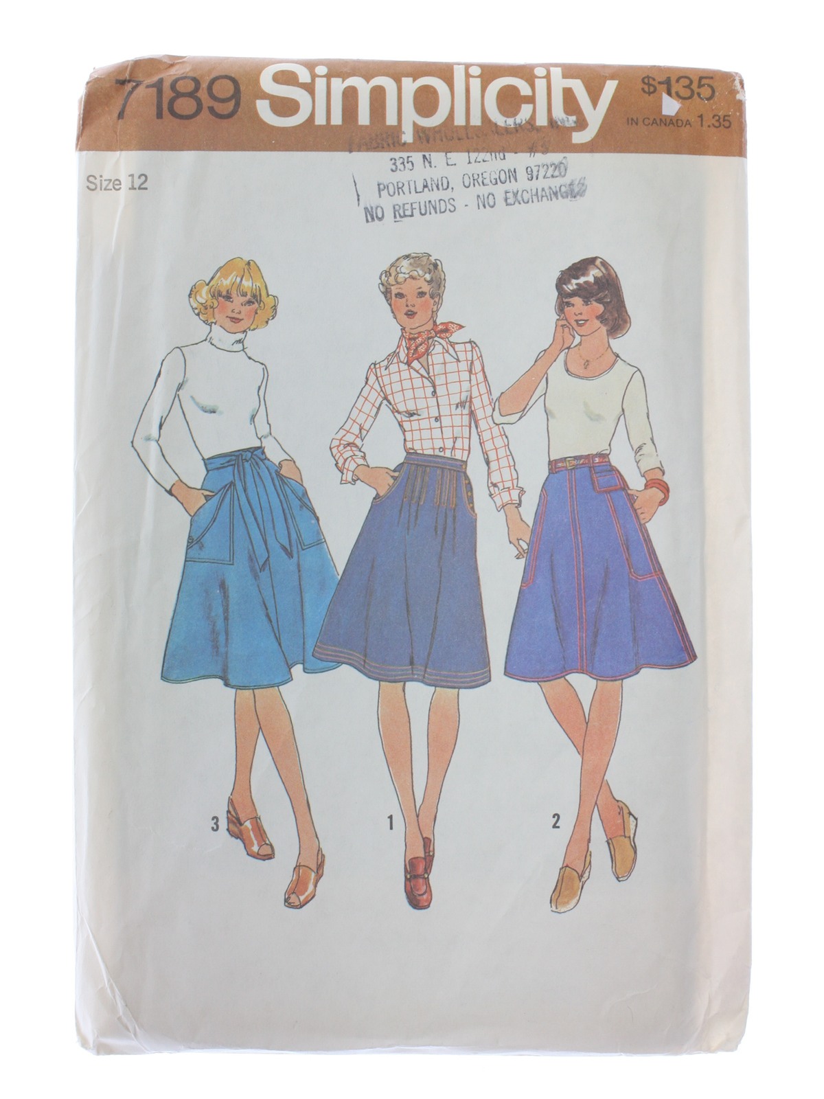 1970's Vintage Simplicity Pattern No. 7189 Sewing Pattern: 70s ...