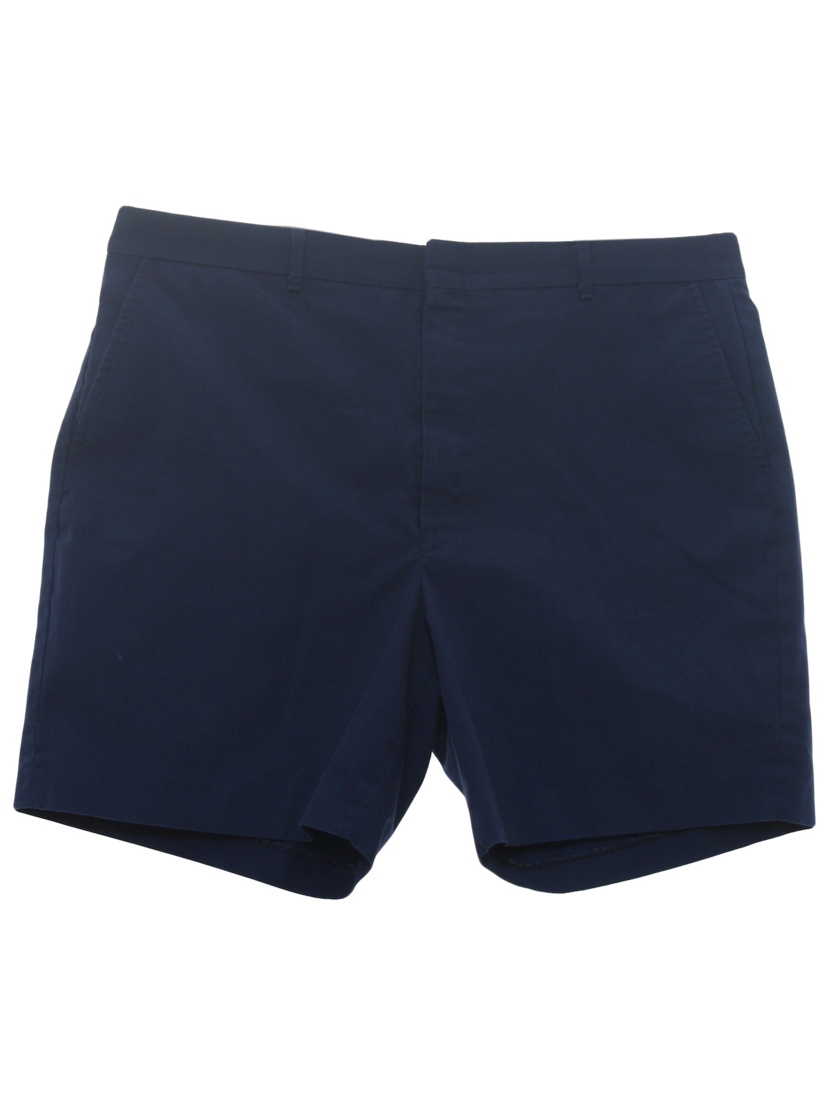 Vintage 1970's Shorts: 70s -Worn Label- Mens blue background polyester ...