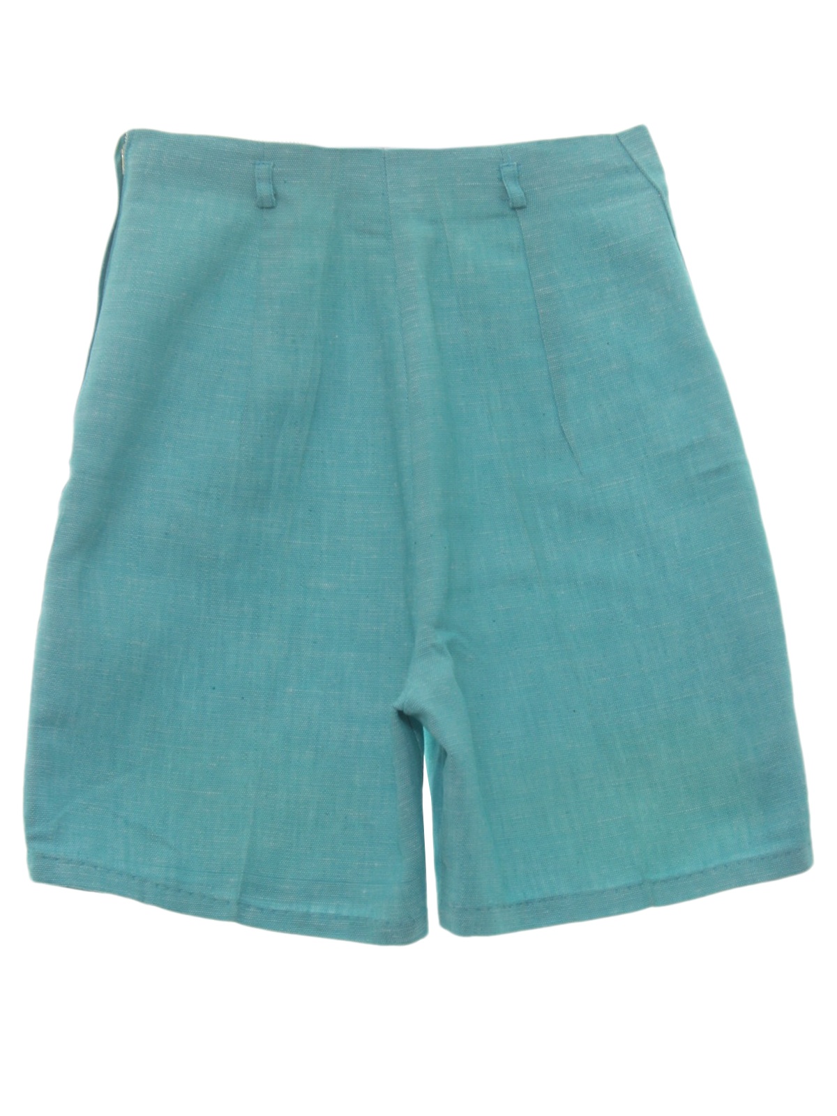 Vintage 60s Shorts: 60s -Care Label- Womens light blue background ...