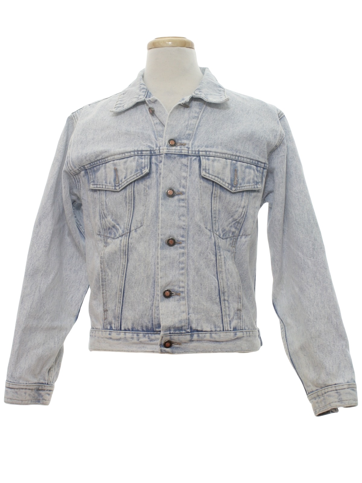 1980's Vintage Todays News Jacket: 80s -Todays News- Mens faded blue ...