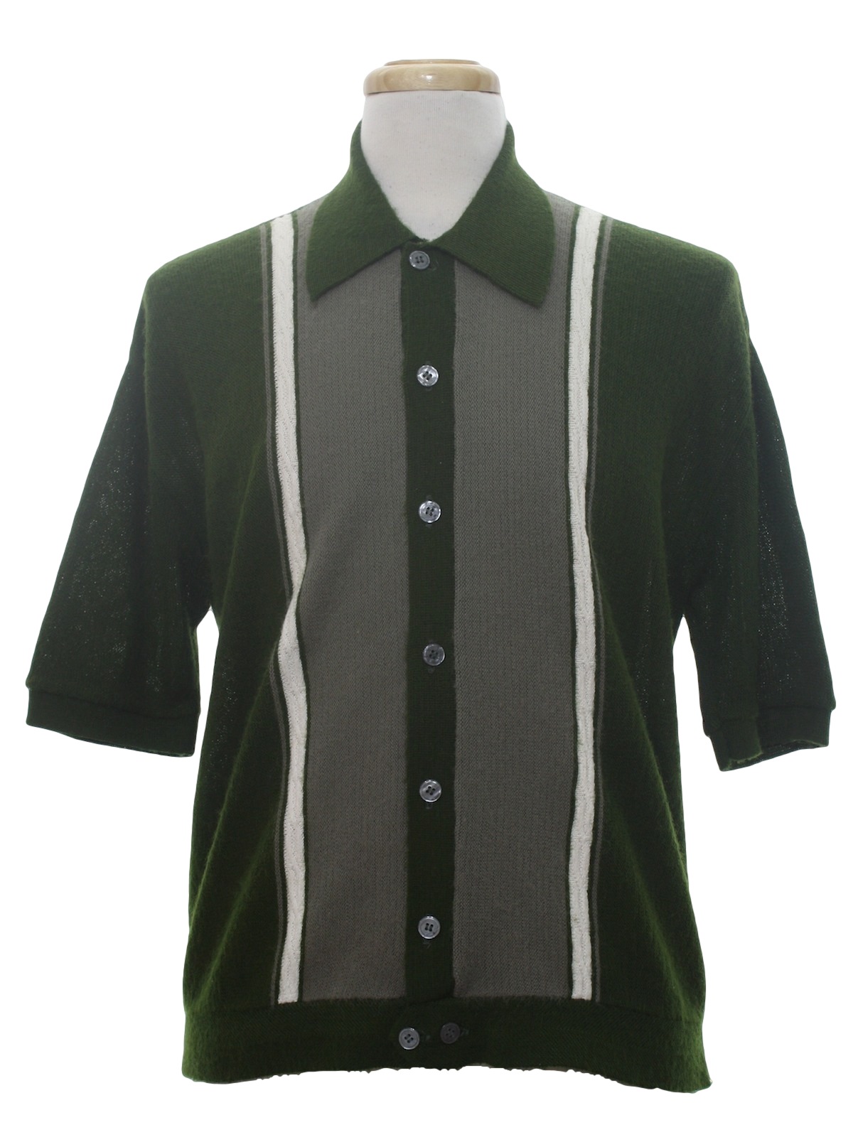 Retro 1960's Knit Shirt (Corsican) : Late 50s -Corsican- Mens dark ...