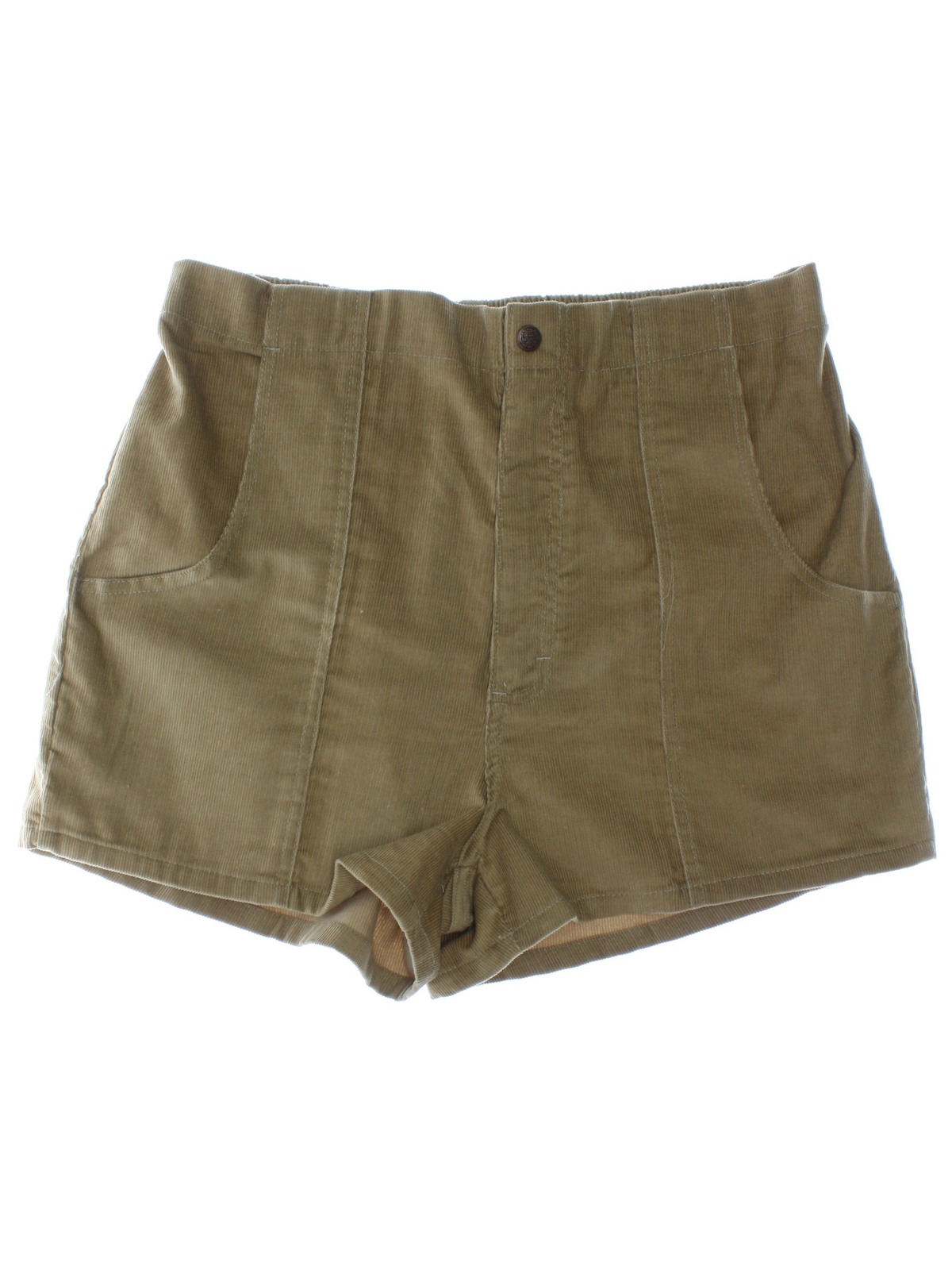 Retro 80's Shorts: 80s -Sears- Mens tan background medium wale cotton ...