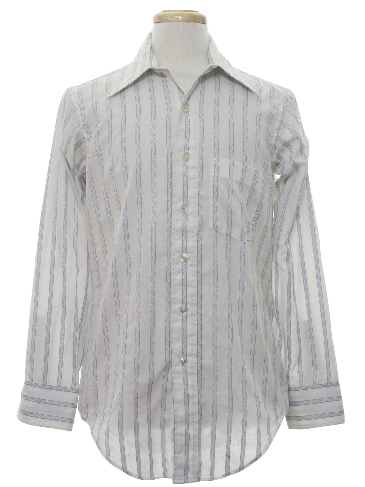 Retro 1960s Shirt: Late 60s -Arrow Collar Man- Mens white background ...