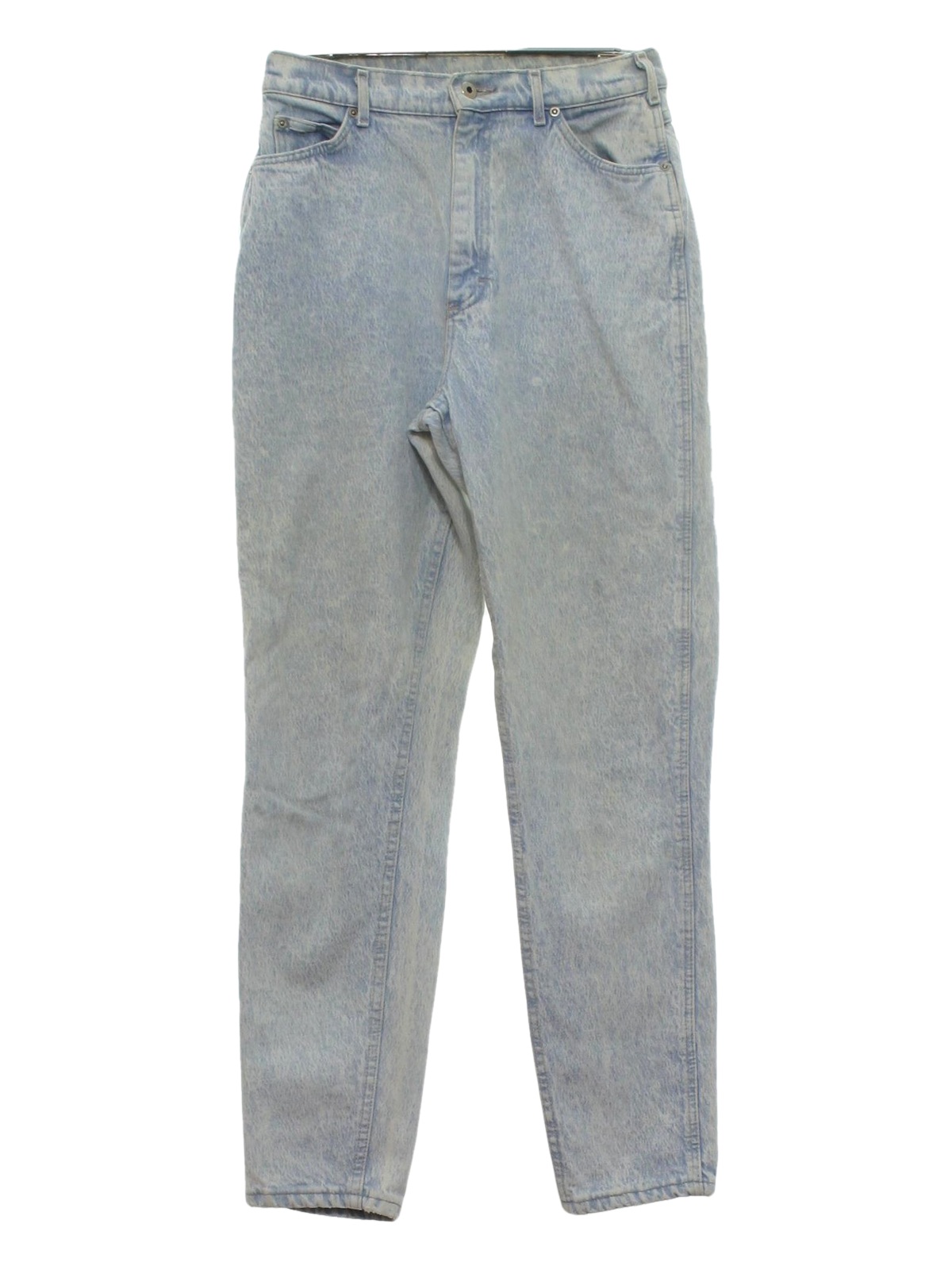 Vintage 80s Pants: 80s -Lee- Womens light blue background acid washed ...