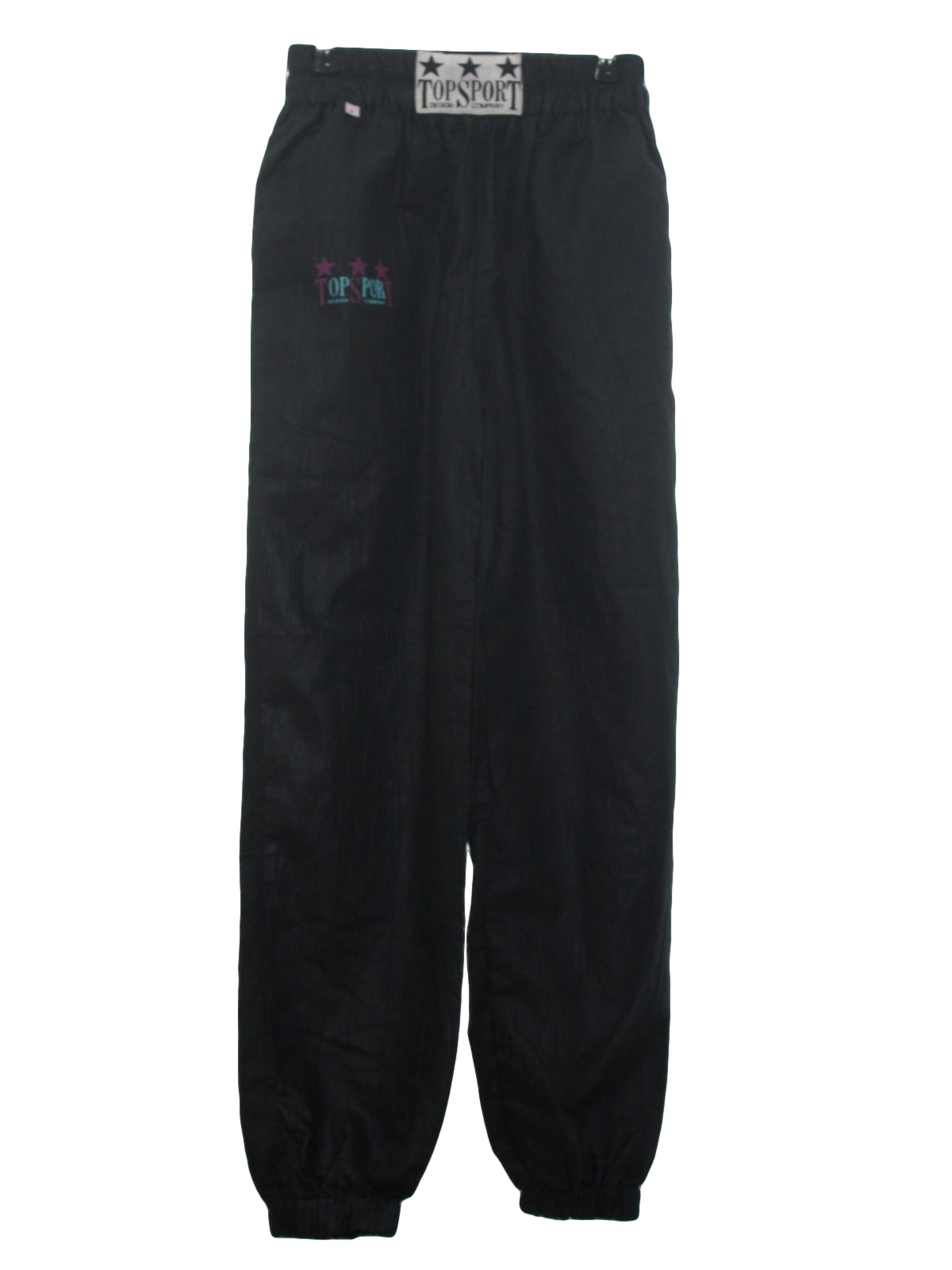 1980's Vintage Top Sport Pants: 80s -Top Sport- Mens shimmery black ...