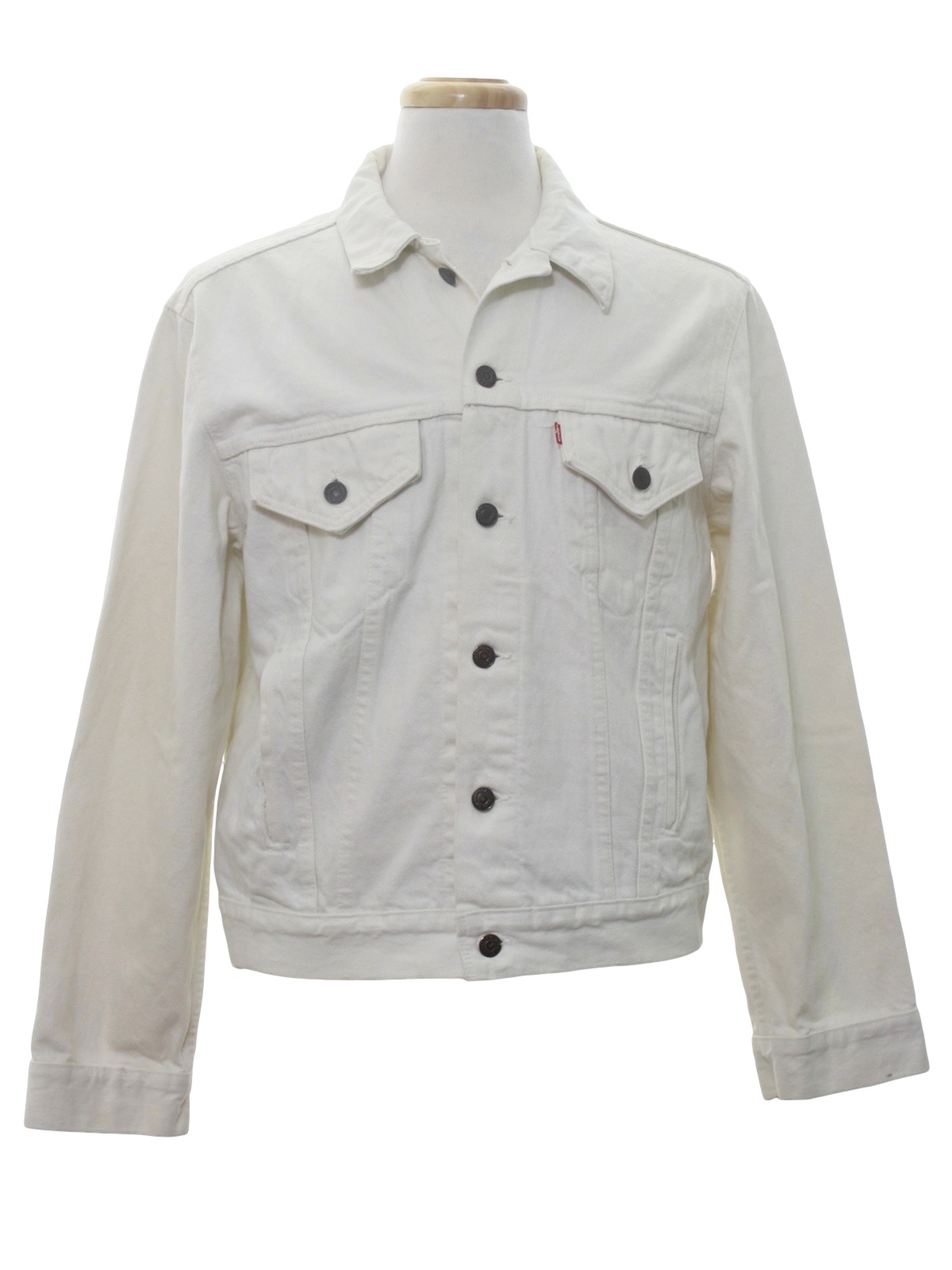 levis white denim jacket mens