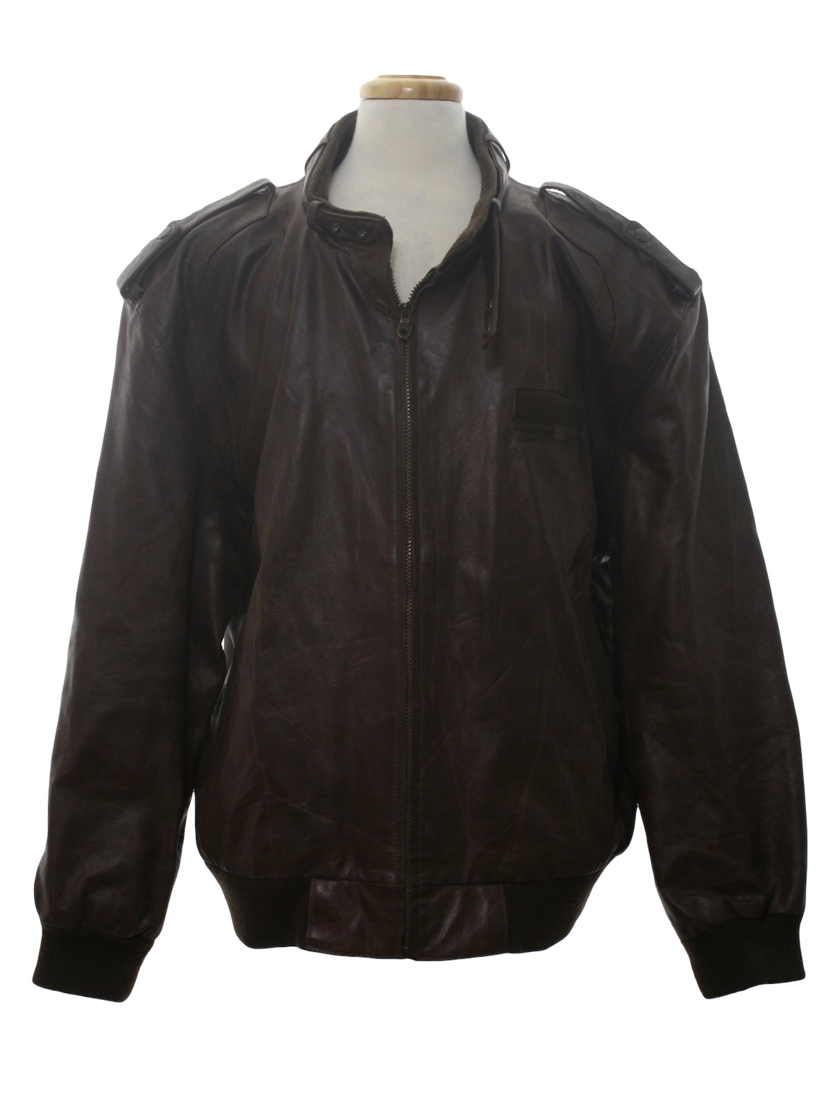 Retro 80s Leather Jacket (Members Only) : 80s Style made in 90s ...