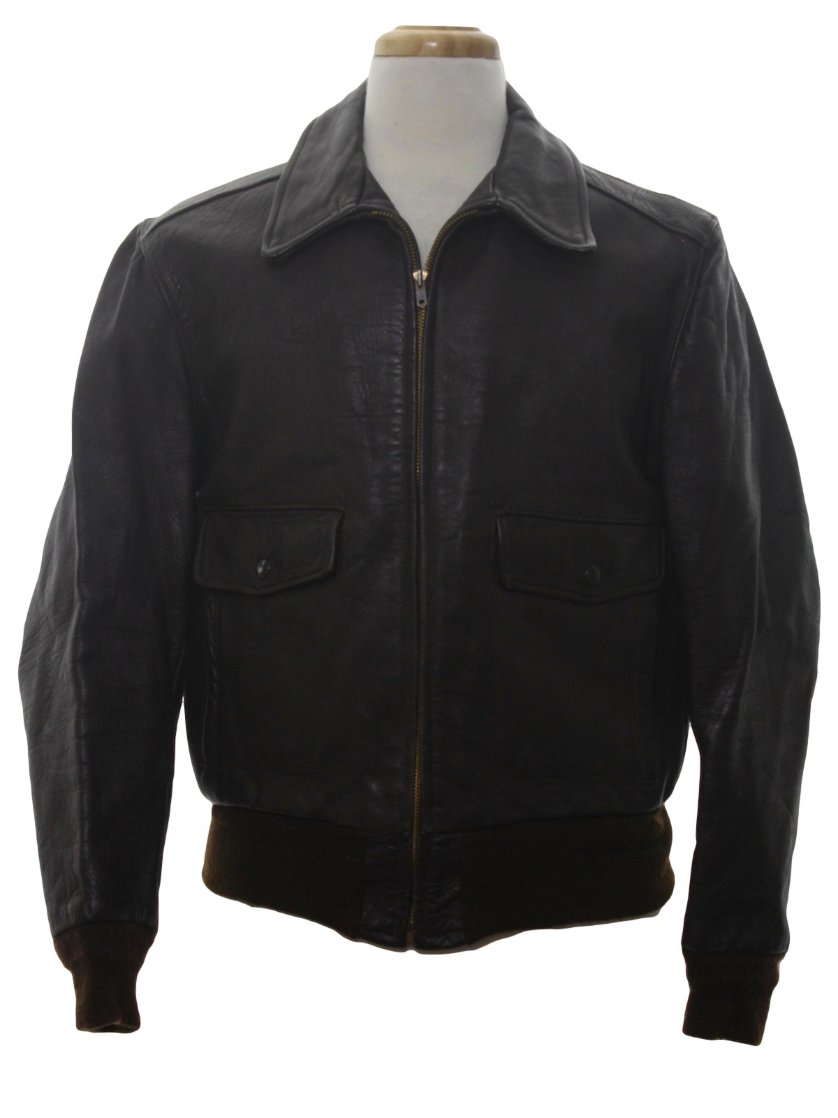 Retro Sixties Leather Jacket: 60s -California Sportswear Co- Mens ...