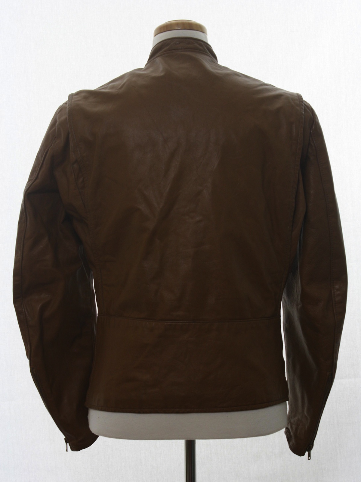 1960 S Harley Davidson Mens Cafe Racer Leather Motorcycle Jacket